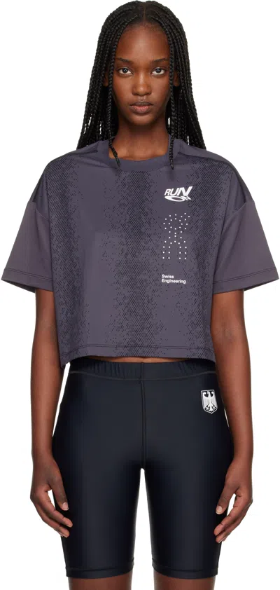 On Gray Performance Volt Running T-shirt