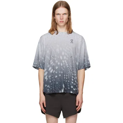 On Gray Performance Volt Running T-shirt In 1mg31154959