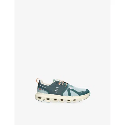 On Green Oth Kids' Cloud Sky Mesh Trainers Eur 39 /5.5 Uk In Multi