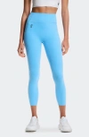 On High Waist 7/8 Studio Tights In Blue