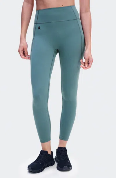 On High Waist 7/8 Studio Tights In Agave