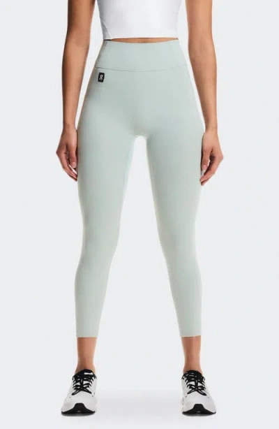 On High Waist 7/8 Studio Tights In Blue