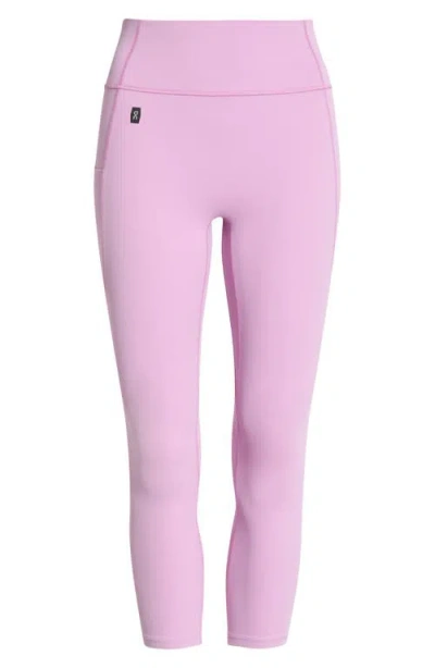 On High Waist 7/8 Studio Tights In Pink