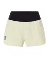 On Highwaist Doublelayer Sports Shorts In White