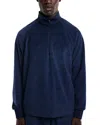 On Inkwell Courtside Pullover Terry Sweater In Blue