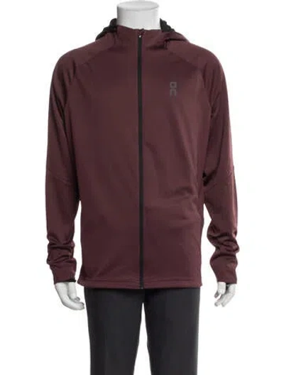Pre-owned On Jacket In Burgundy