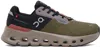 On Cloudrunner 2 Mesh Running Sneakers In Olive | Mahogany