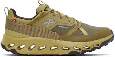 On Khaki Cloudhoriz Waterproof Sneakers In Safari/ Olive