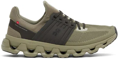 On Khaki Cloudswift 3 Ad Sneakers In Grove | Thorn