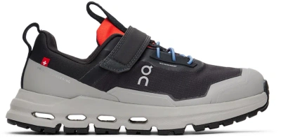 On Kids Black & Gray Cloudhero Waterproof Little Kids Sneakers In Magnet | Fog