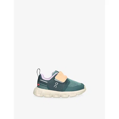 On Kids' Cloud Dash Woven Traine In Green