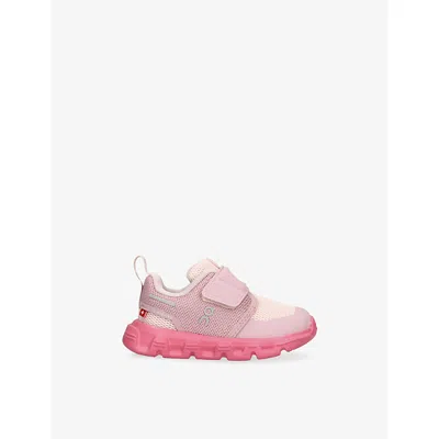 On Kids' Cloud Dash Woven Traine In Pink