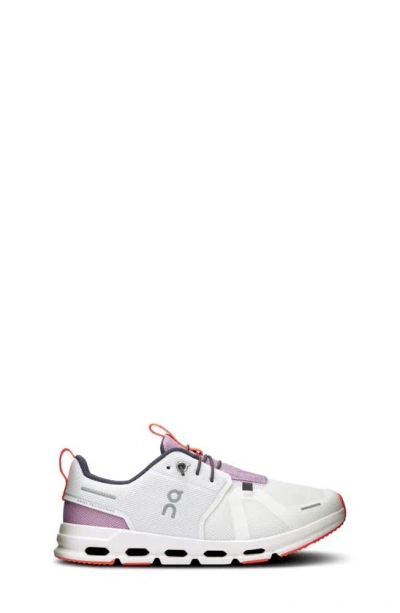 On Kids' Cloud Sky Running Sneaker In Undyed White/ Mauve