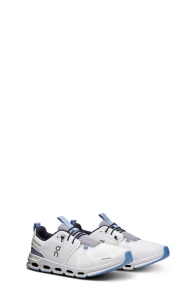 On Kids' Cloud Sky Running Sneaker In White/alloy