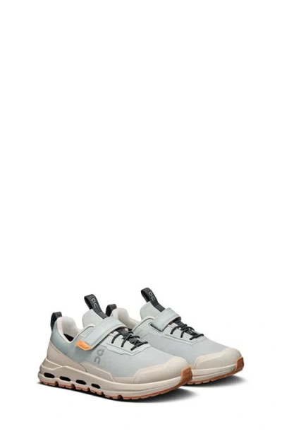 On Kids' Cloudhero Waterproof Running Shoe In Glacier/pearl