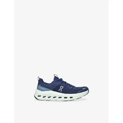 On Blue/dark Kids' Cloudleap Mesh Trainers Eur 36 /3.5 Uk