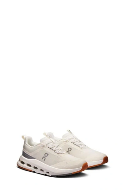 On Kids' Cloudnova Youth Sneaker In White