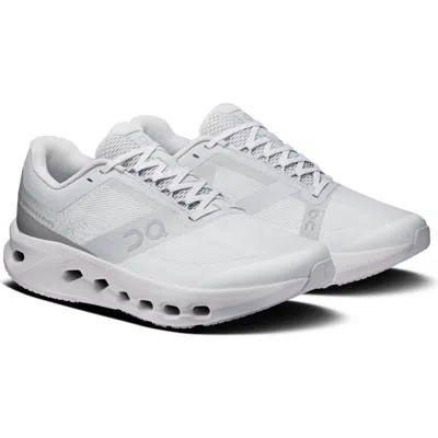 On Kids' Cloudsurfer Running Shoe In White