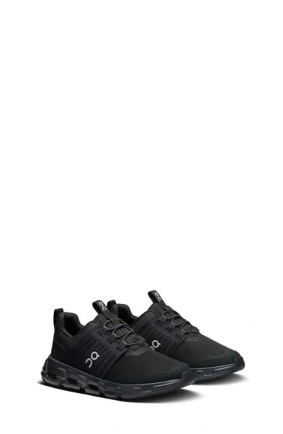 On Kids' Cloudswift Running Shoe In Black