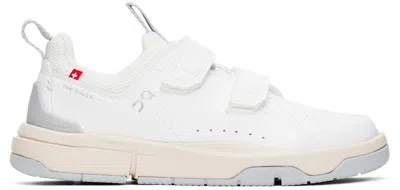 On Kids White 'the Roger' Little Kids Sneakers In White | Glacier