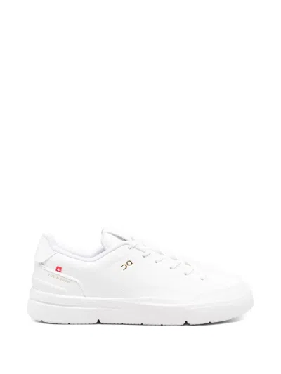 On Lace-up Sneakers In White