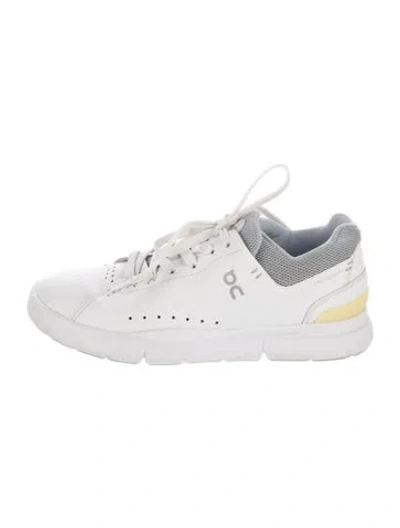 Pre-owned On Leather Athletic Sneakers In Pink/white