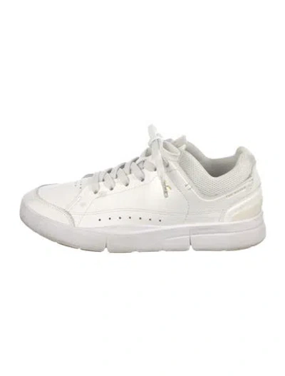Pre-owned On Leather Athletic Sneakers In White