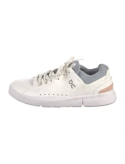 Pre-owned On Leather Athletic Sneakers In White