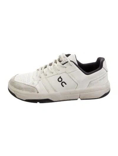 Pre-owned On Leather Athletic Sneakers In White