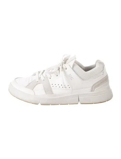 Pre-owned On Leather Athletic Sneakers In White
