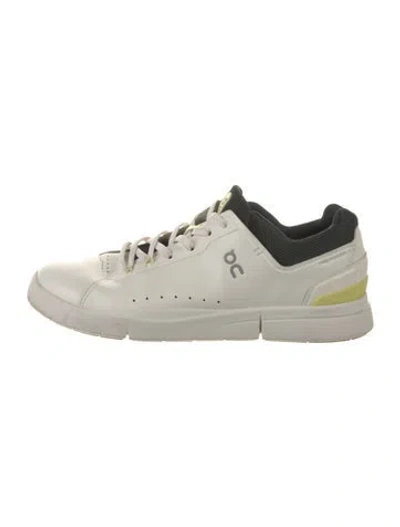 Pre-owned On Leather Colorblock Pattern Sneakers In Neutral