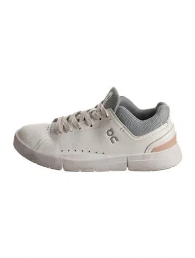 Pre-owned On Leather Sneakers In Gray