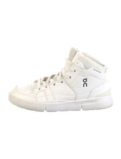 Pre-owned On Leather Sneakers In Neutrals