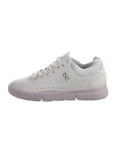 Pre-owned On Leather Sneakers In White