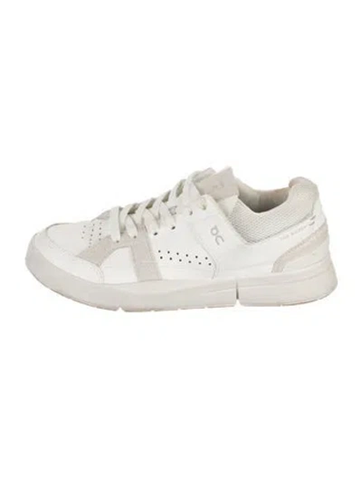 Pre-owned On Leather Sneakers In White