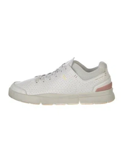 Pre-owned On Leather Sneakers In White