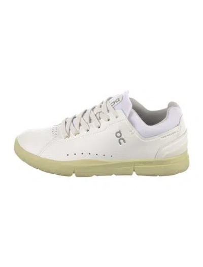 Pre-owned On Leather Sneakers In White