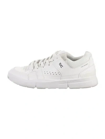 Pre-owned On Leather Sneakers In White
