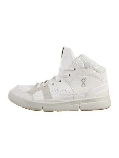 Pre-owned On Leather Sneakers In White