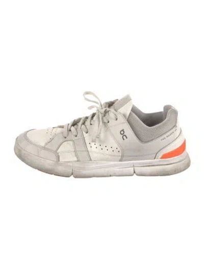 Pre-owned On Leather Sneakers In White