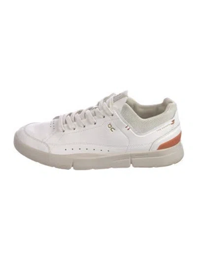 Pre-owned On Leather Sneakers In White