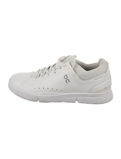 Pre-owned On Leather Sneakers In White