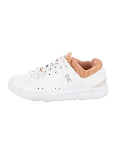 Pre-owned On Leather Sneakers In White