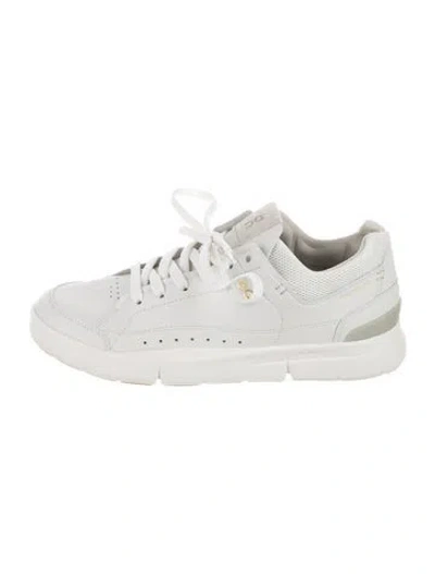 Pre-owned On Leather Sneakers In White