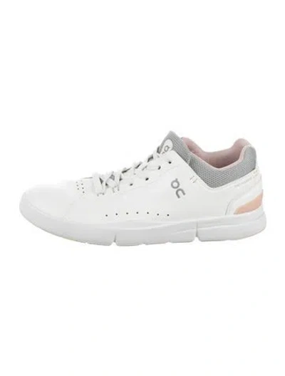 Pre-owned On Leather Sneakers In White
