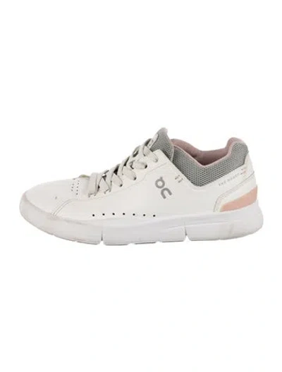 Pre-owned On Leather Sneakers In White