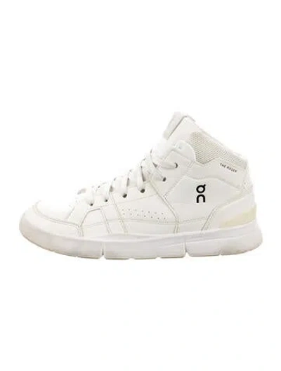 Pre-owned On Leather Sneakers In White