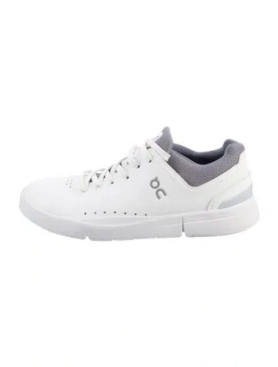 Pre-owned On Leather Sneakers In White