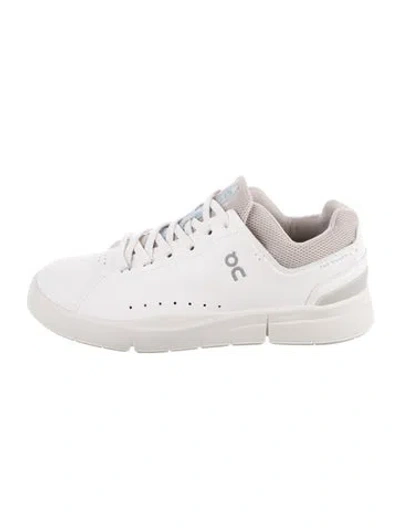 Pre-owned On Leather Sneakers In White