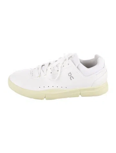 Pre-owned On Leather Sneakers In White